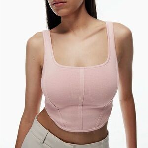 Babaton Artizia Sculpt Knit Bustier Tank